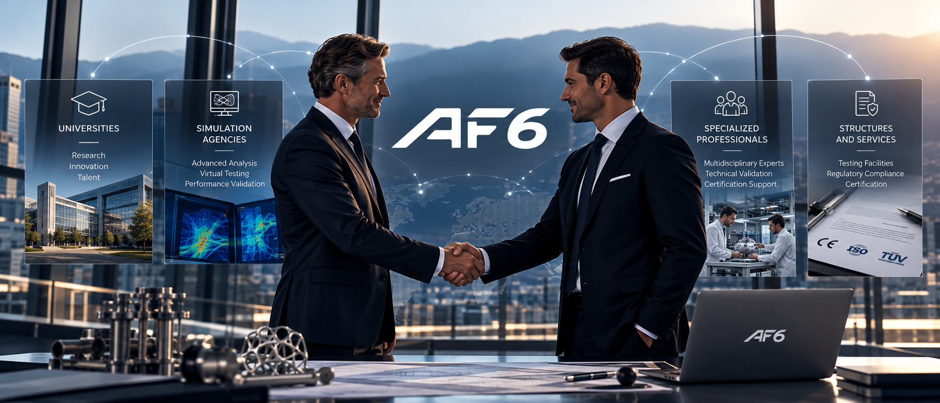 AF6 Company strategic collaboration network